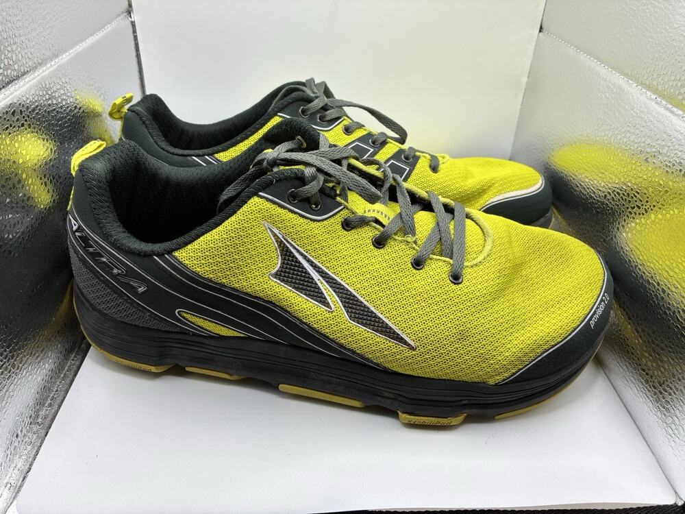 Altra Provision 2.0 Mens 10 Yellow Black Zero Drop Road Running Shoes FootPod